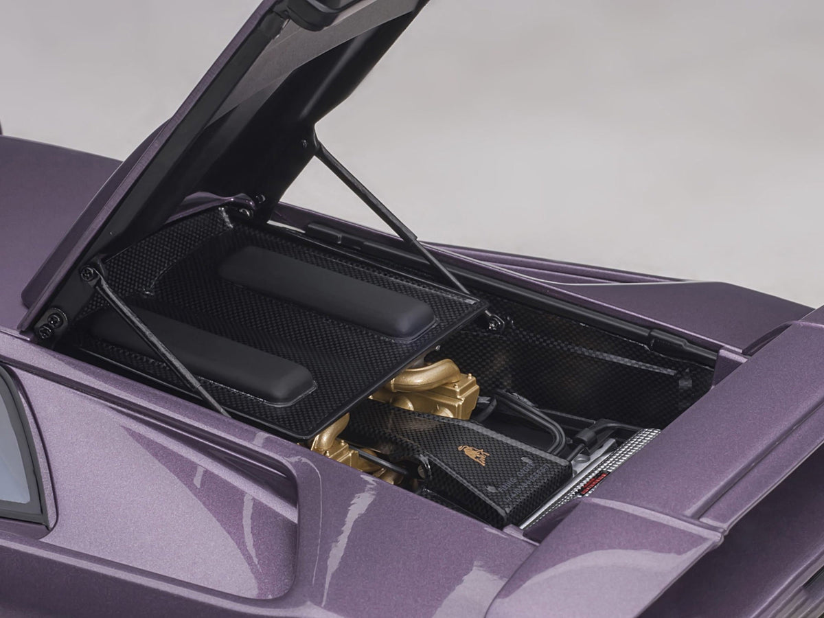 Lamborghini Diablo SE30 Jota Viola SE30 / Purple Metallic with Blue Interior 1/18 Model Car by Autoart