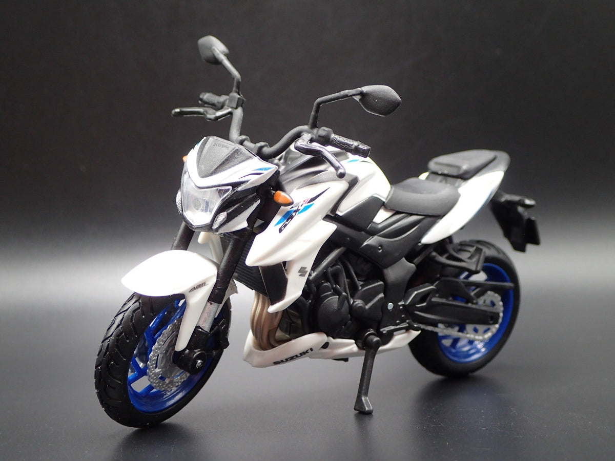 Open Box SUZUKI GSX-S750 ABS SPORT BIKE MOTORCYCLE WHITE 1/18 SCALE DIECAST MODEL BIKE
