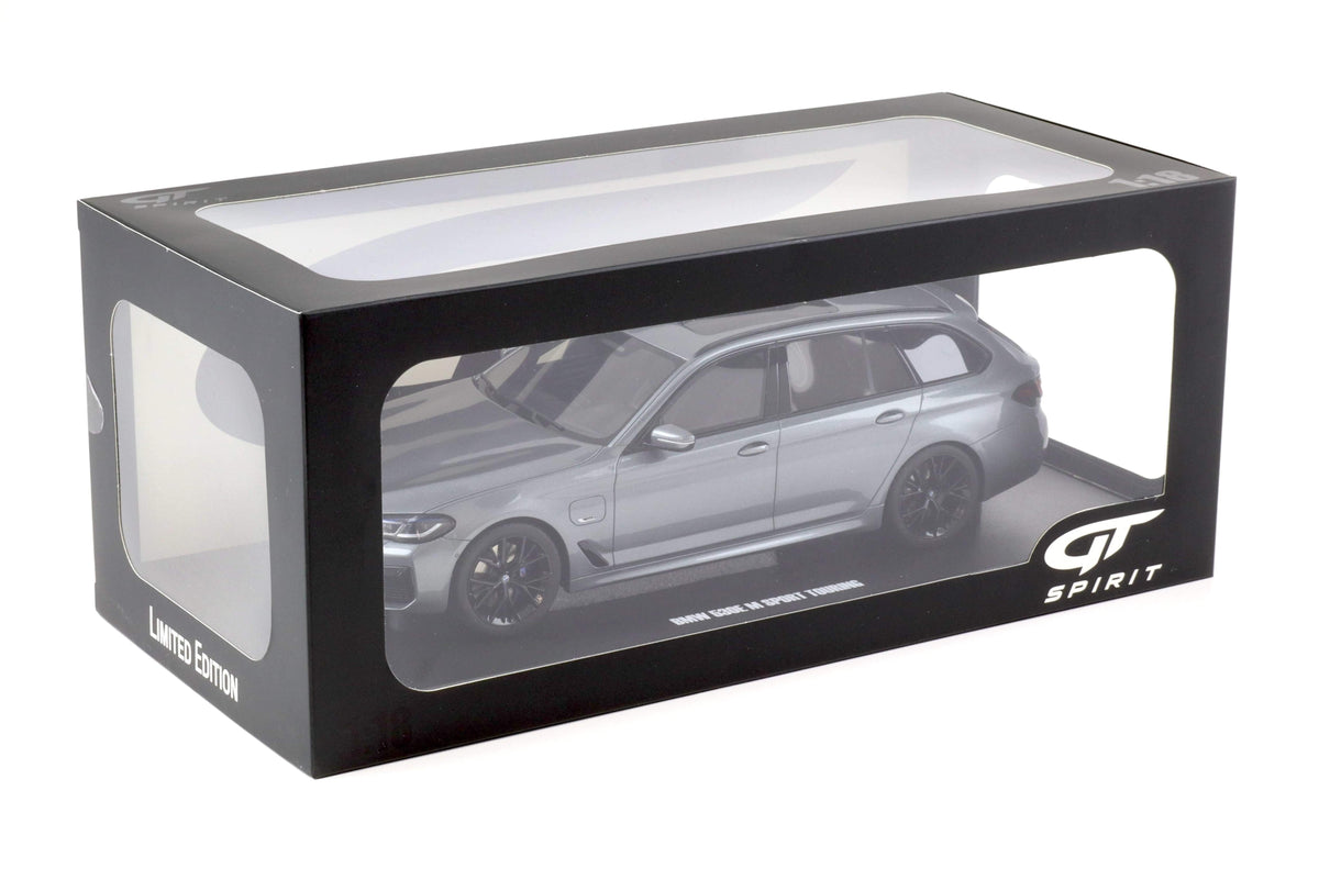 2023 BMW 530E XDrive M Silver Metallic 1/18 Model Car by GT Spirit