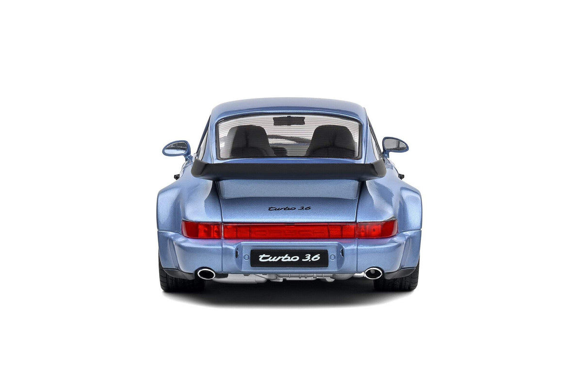 1990 Porsche 911 (964) Turbo Horizon Blue Metallic 1/18 Die Cast Model Car by Solido