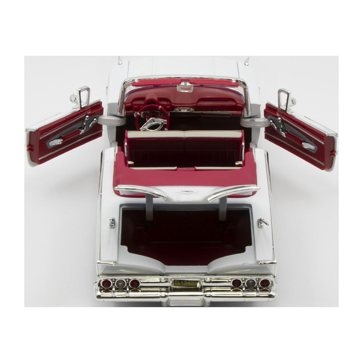 1960 Chevrolet Impala Convertible Blue 1/18 Diecast Car Model by Motormax