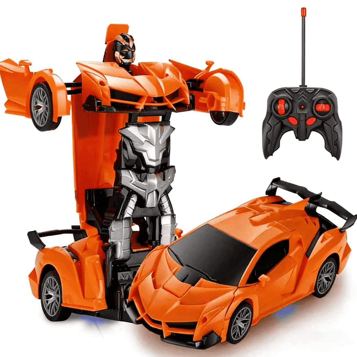 Unbranded Remote Control Robot Car, 2-in-1 Transformable Racing Vehicle with 360 Degree Rotation, Stem Educational Toy Gift for Boys