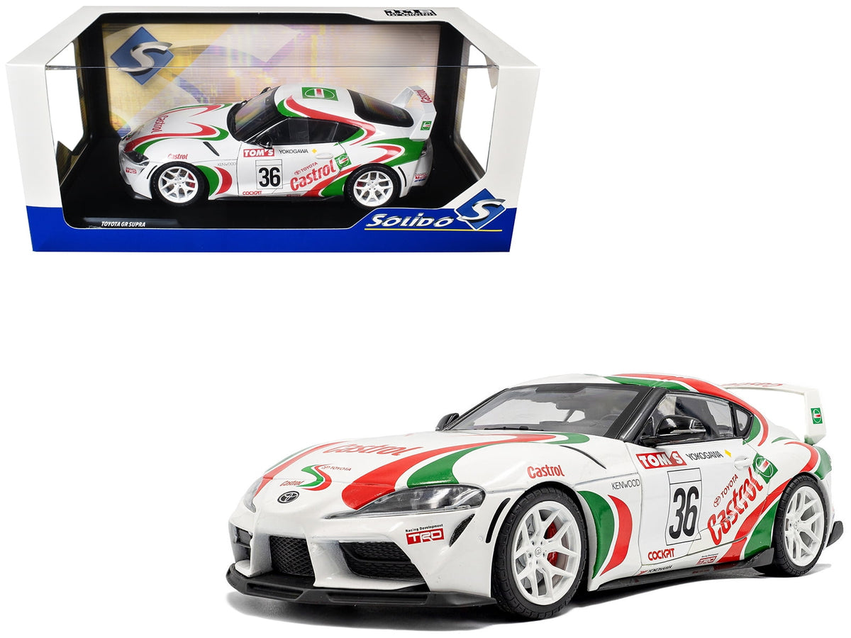 2024 Toyota GR Supra #36 "Toyota Racing Tribute" White with Green and Red Graphics 1/18 Diecast Model Car by Solido