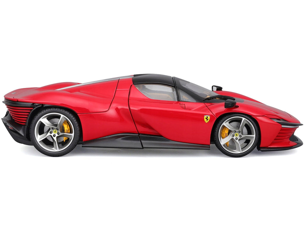 Ferrari Daytona SP3 Red with Black Top "Signature Series" 1/18 Diecast Model Car by Bburago