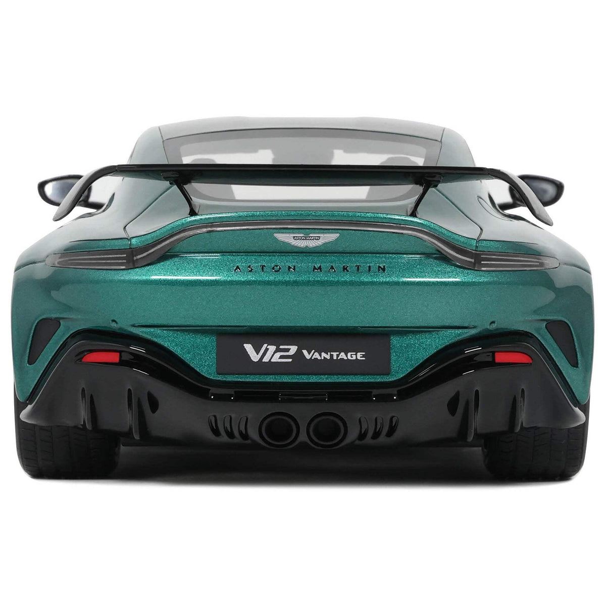 2023 Aston Martin Vantage V12 British Racing Green with Black Hood and Top 1/18 Model Car by GT Spirit