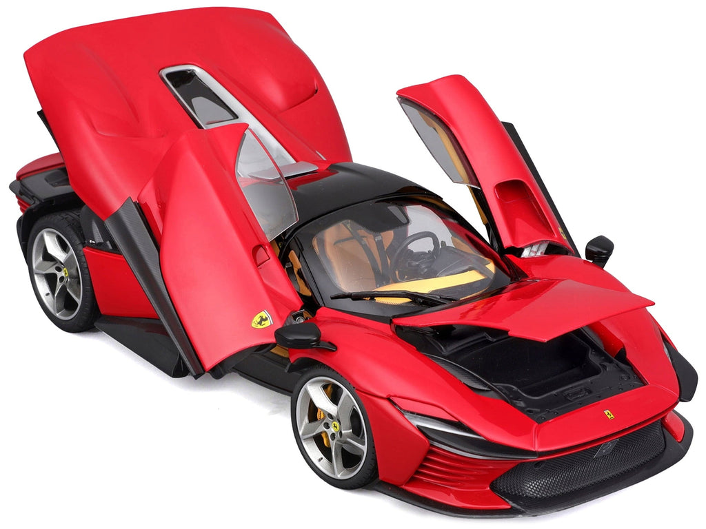 Ferrari Daytona SP3 Red with Black Top "Signature Series" 1/18 Diecast Model Car by Bburago