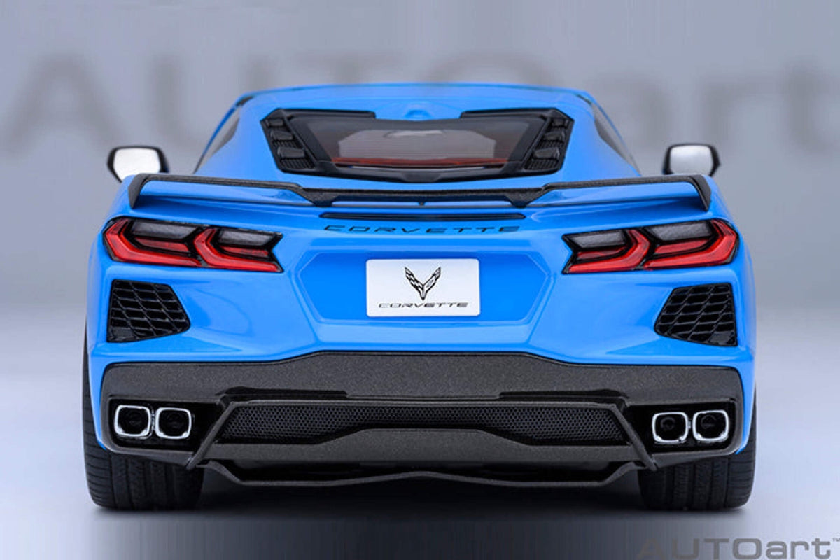 2020 Chevrolet Corvette C8 Stingray Rapid Blue 1/18 Model Car by Autoart