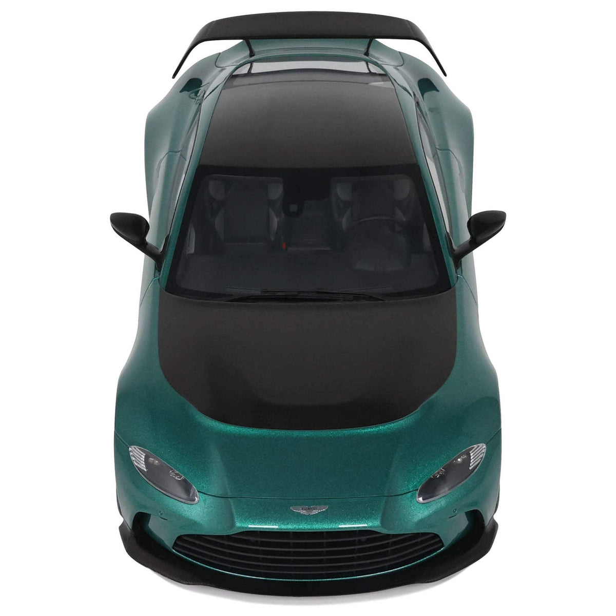 2023 Aston Martin Vantage V12 British Racing Green with Black Hood and Top 1/18 Model Car by GT Spirit