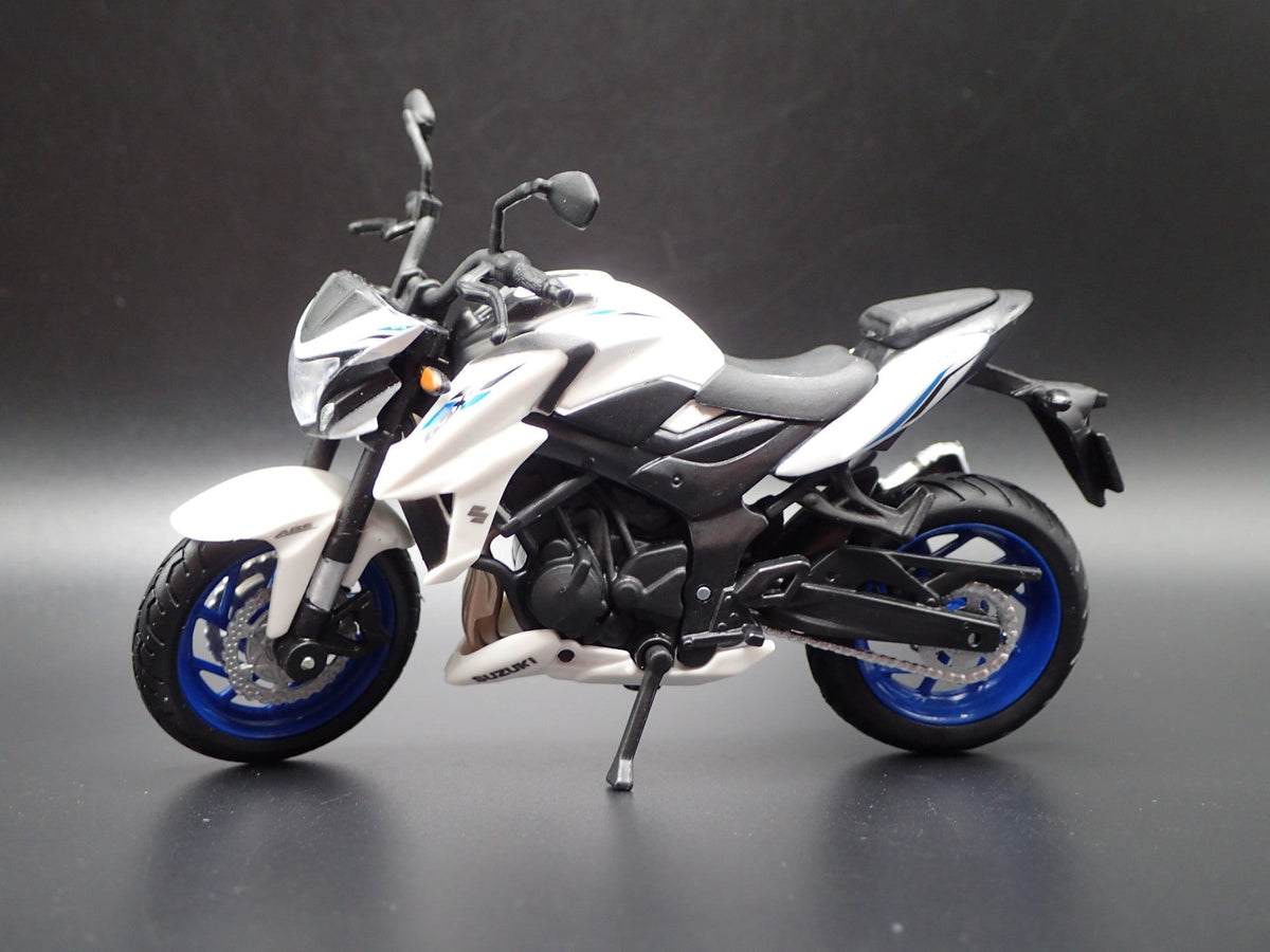 Open Box SUZUKI GSX-S750 ABS SPORT BIKE MOTORCYCLE WHITE 1/18 SCALE DIECAST MODEL BIKE